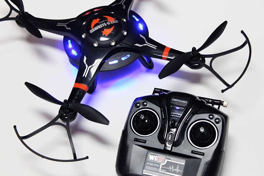 DBPower Hawkeye II 2 Drone With Camera Quadcopter Black machine.