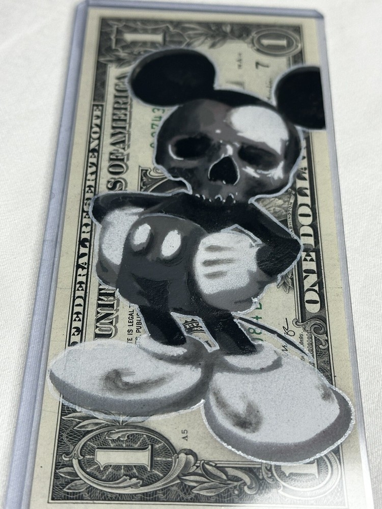 Mickey Mouse Dollar Bill Art
