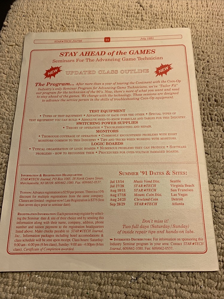 1991 July The Simpsons STAR TECH JOURNAL manual