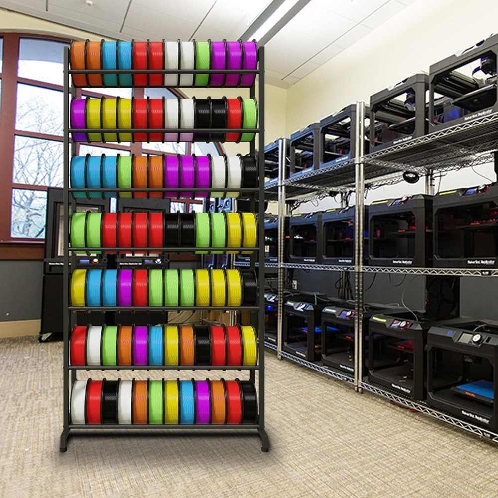 Heavy-Duty 3D Printer Filament Storage Rack - Large Capacity & Adjustable