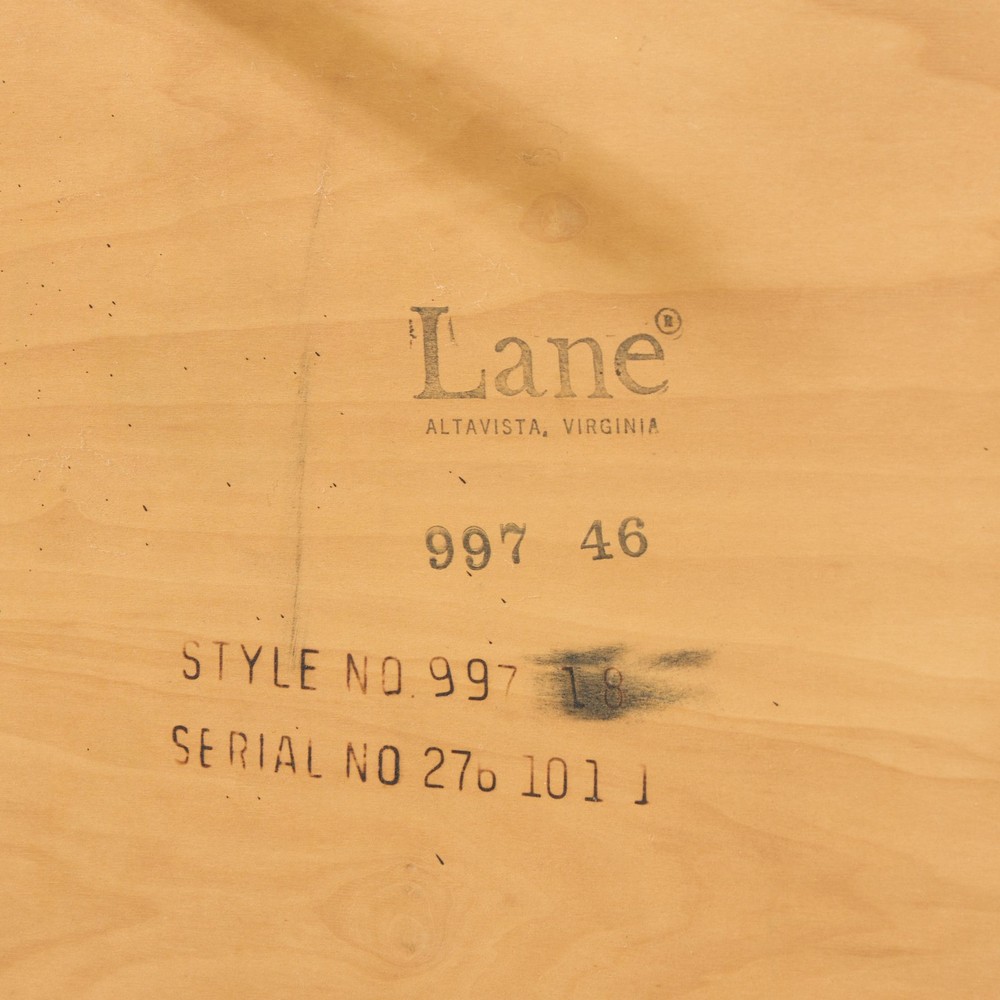 Lane Rhythm Mid Century Square Walnut Side End Table