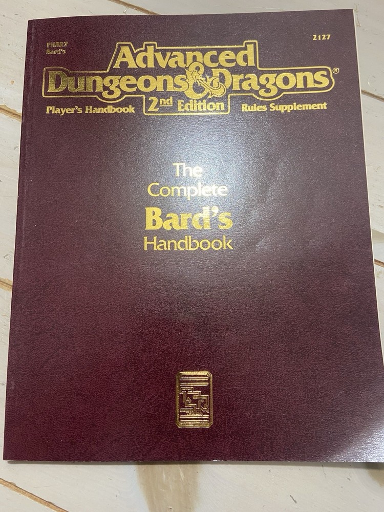 Advanced Dungeons & Dragons 2nd Edition #2127 "The Complete Bard's Handbook"