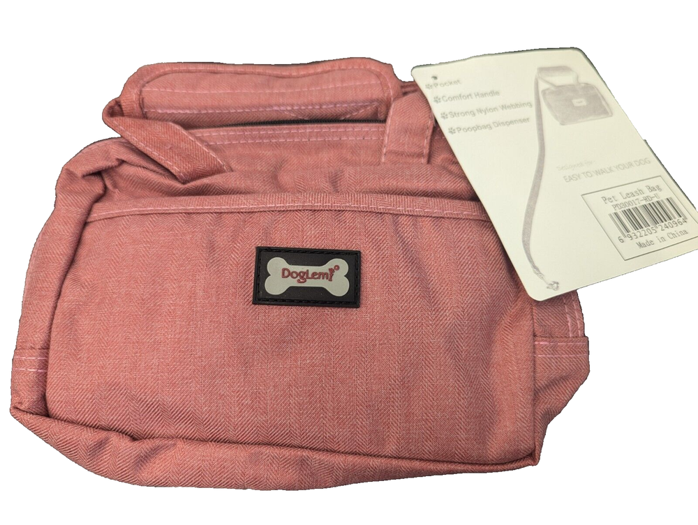 DogLemi Pet Leash Bag, Rose NEW