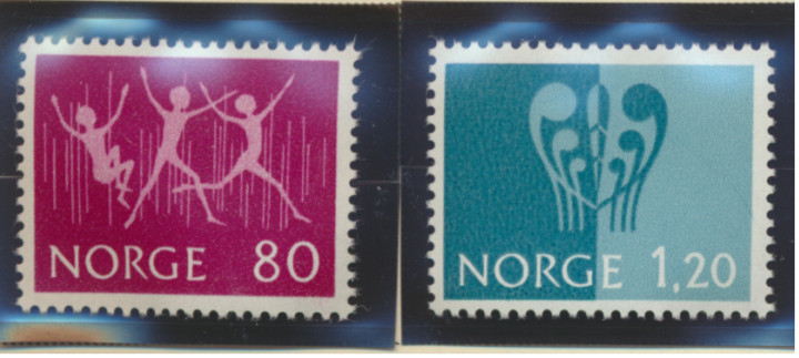 Norway Stamps Scott #592 To 593, Mint Hinged