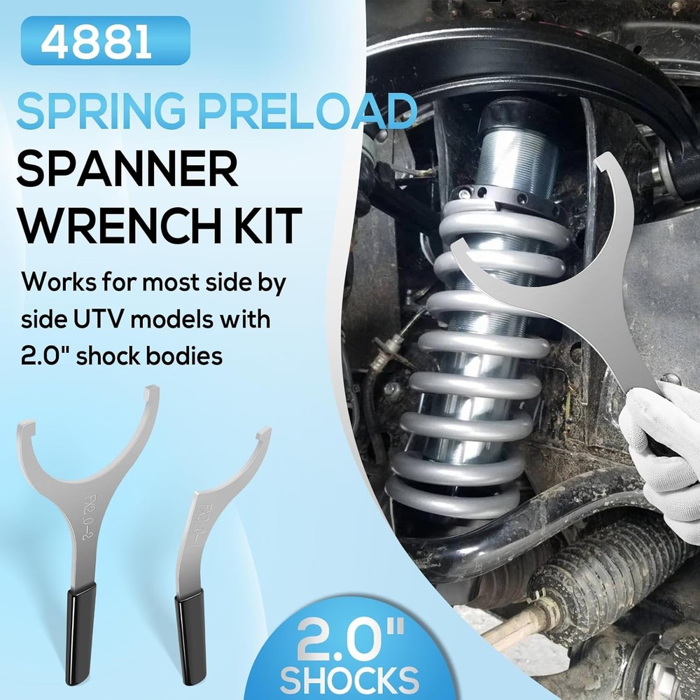 2" Spring Preload Spanner Wrench Kit For Polaris RZR side-by-side UTV Models