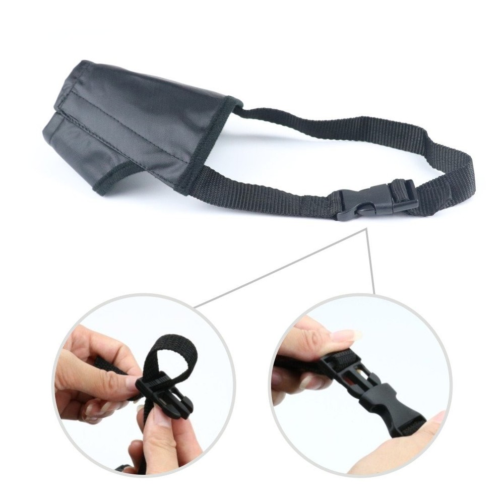 7 PCS Adjustable Dog Muzzles Anti-Biting Barking Small Medium Large Extra