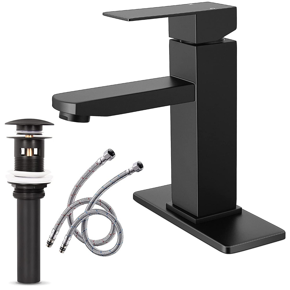 Bathroom Basin Faucet Waterfall Single Handle Vanity Sink Mixer Tap Deck Mounted