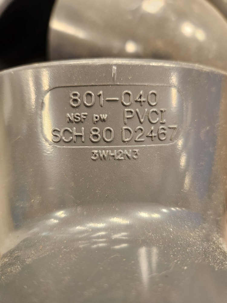 Spears 801-040 4" PVC SCH 80 Tee Connector Fitting Socket End Style