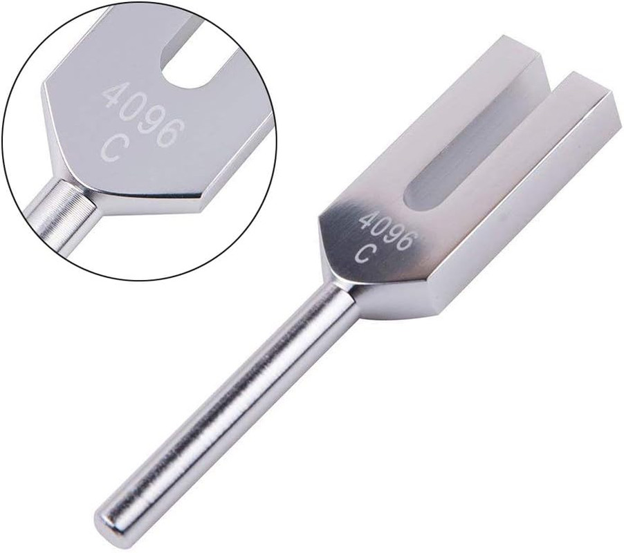 Tuning Fork, 4096 Hz Tuning Fork - Crystal Tuning Fork with Hammer for Healing,
