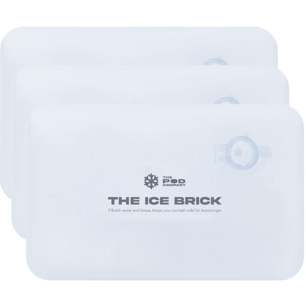 3-Pack Reusable Ice Bricks, 3 lb Cold Plunge Blocks for Long-Lasting Cooling