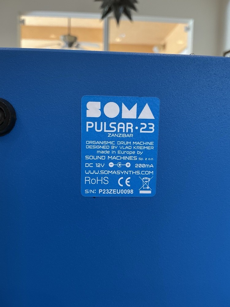 Soma Pulsar-23 Drum Machine Turrent Version w/ Deck-Saver Case Pristine