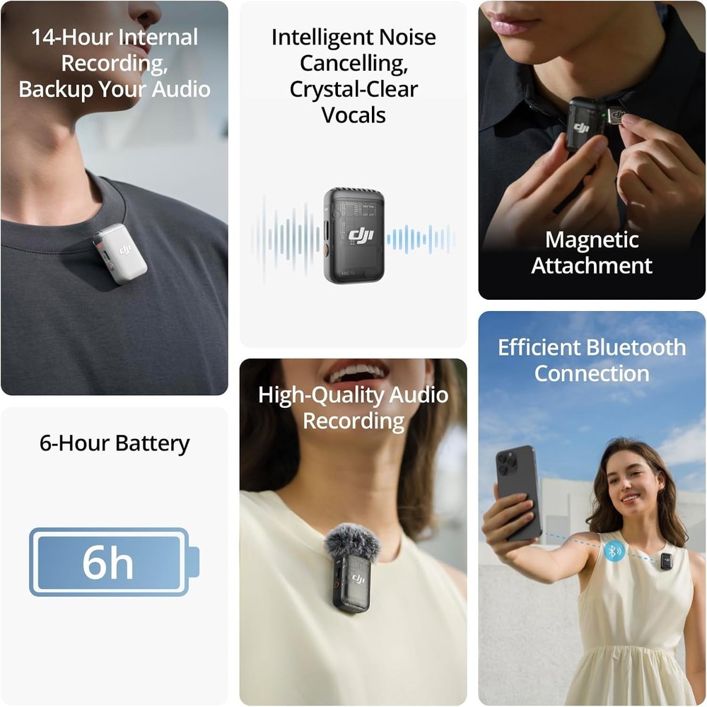 Mic 2 Transmitter (Shadow Black) Wireless Microphone with Intelligent Noise