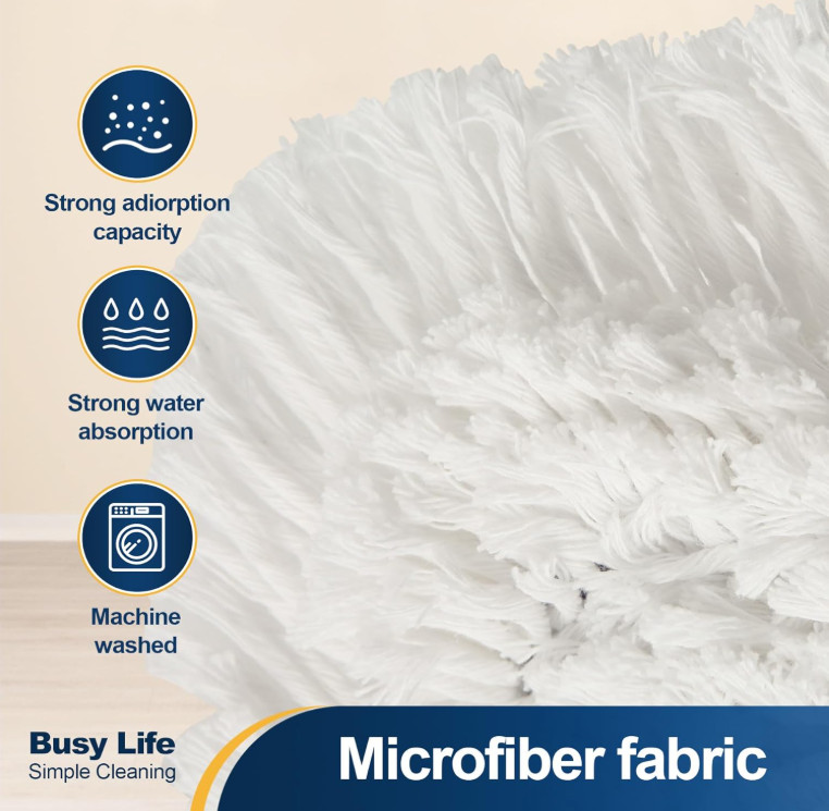 36" Commercial Dust Mop, 59" Handle, 2 Pads