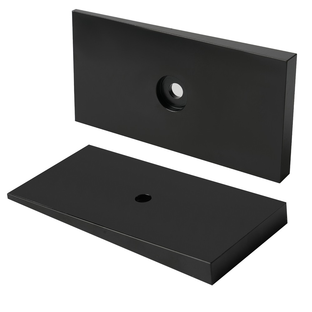 800061 2.5" 4 Degree Leaf Spring Shim - Pair Black