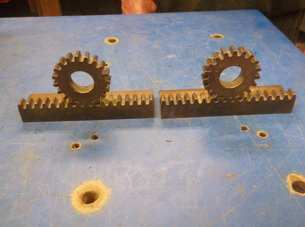 VTG MACHINE AGE PAIR SOLID BRASS GEAR MOUNTED BOOKENDS PERSONALIZED