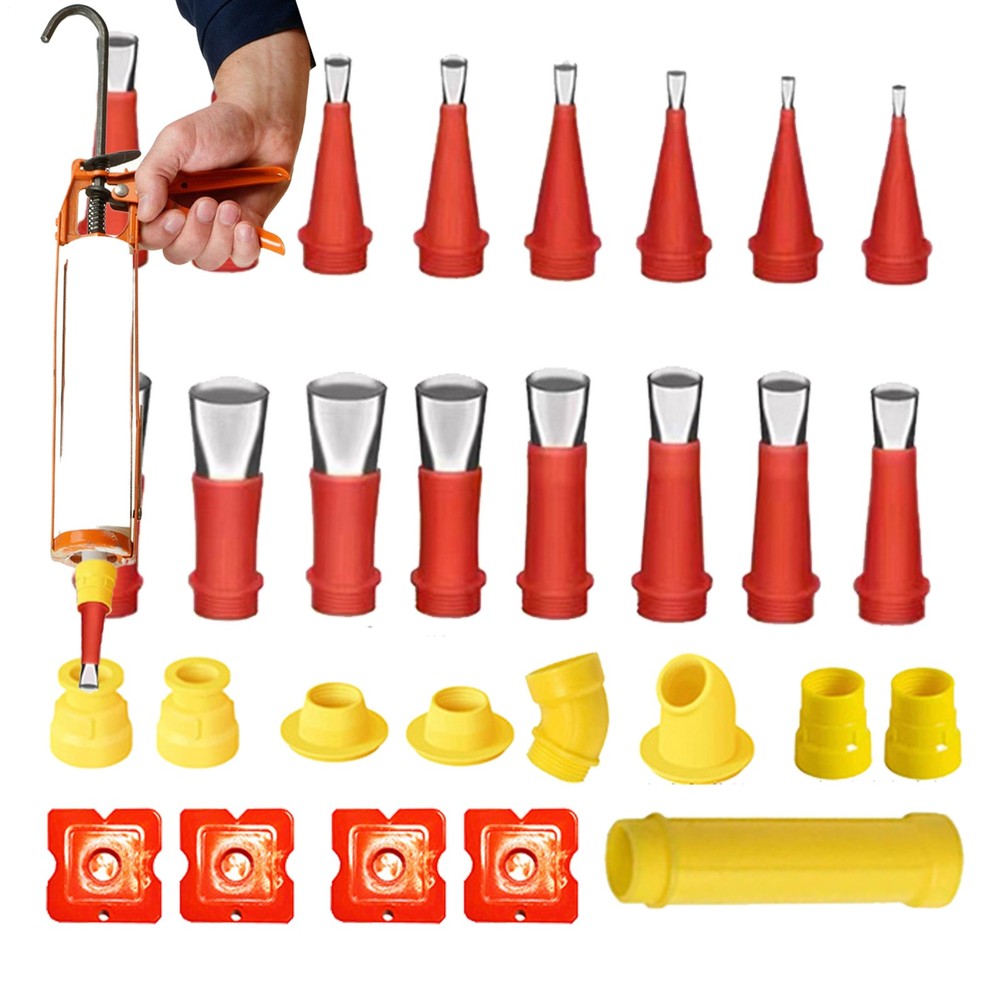 Universal Integrated Rubber Nozzle Tool Kit Reusable Rubber Nozzle Tool