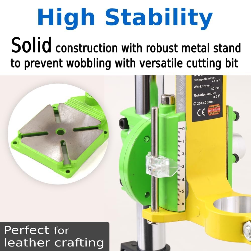 Drill Press Floor Stand for Hand Drill, Vertical Workbench, Adjustable Univer...