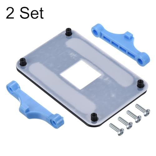2Pcs AM5 CPU Cooling Bracket Heatsink Mounting Plate - Durable Fan Support, Blue