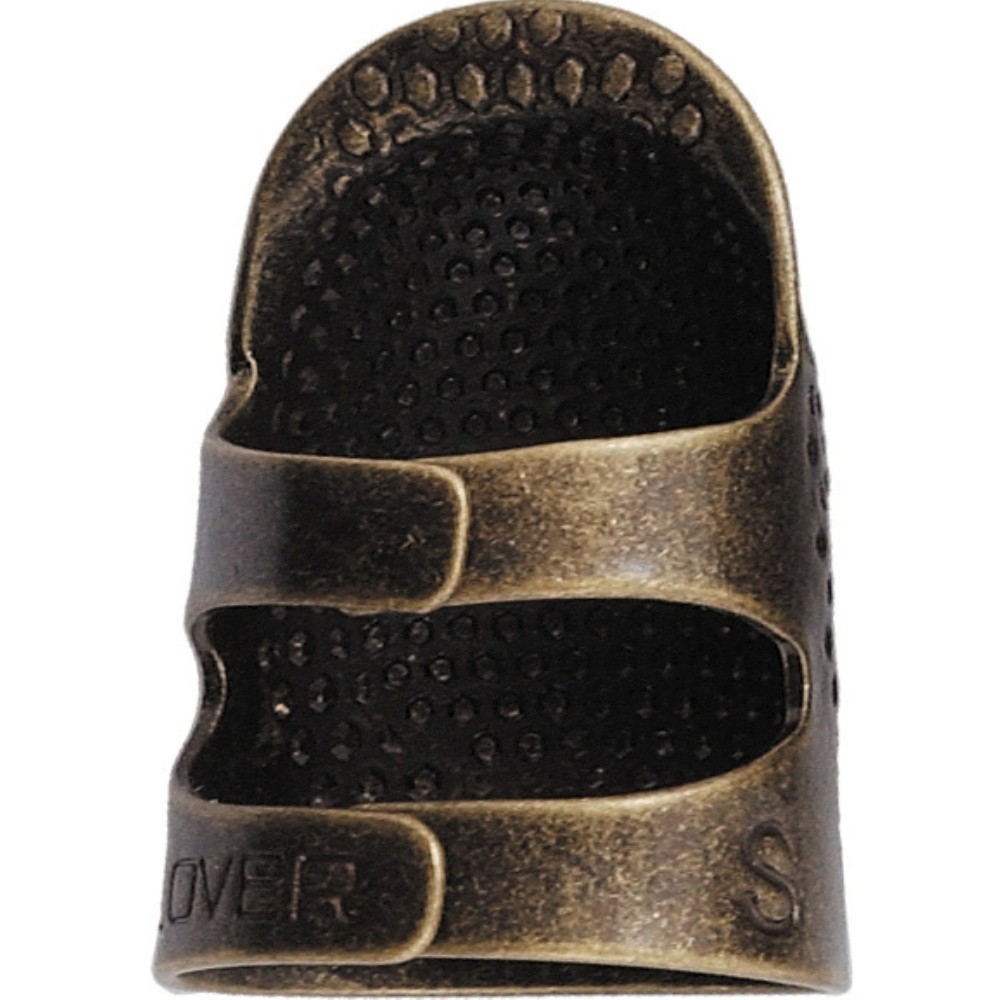 Clover 6017 Open Sided Thimble Small - Brass, Adjustable, Sewing/Quilting