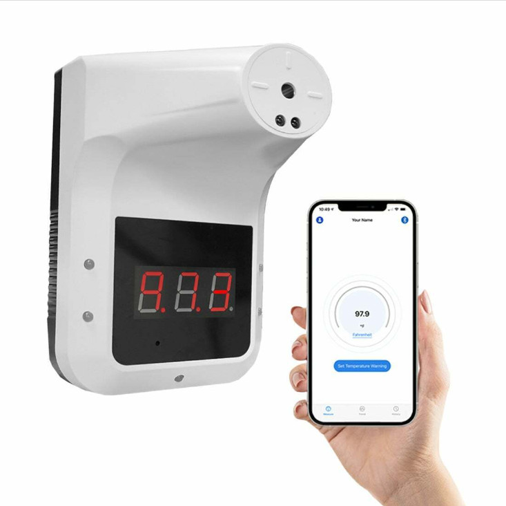 Gorilla Gadgets WMT5 Wall-Mounted Bluetooth Body Thermometer  White