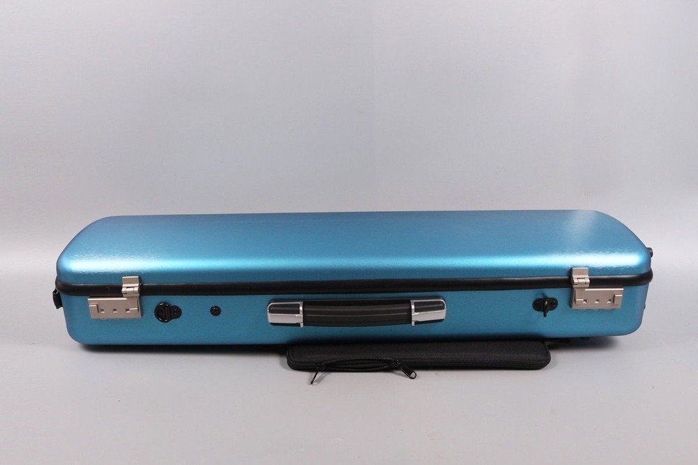 Violin case 4/4 Carbon Fiber Violin Box Strong Light Hard Case code lock blue