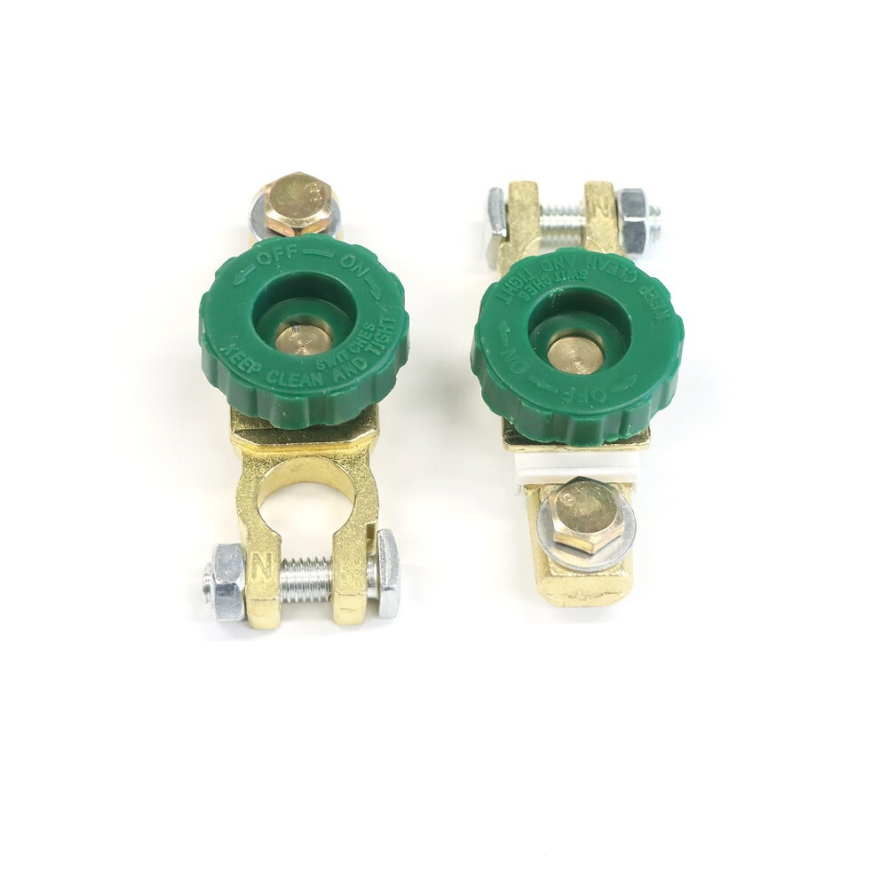 2PCS Car Battery Link Terminal Quick Cut-off Disconnect Master Kill Shut Switch