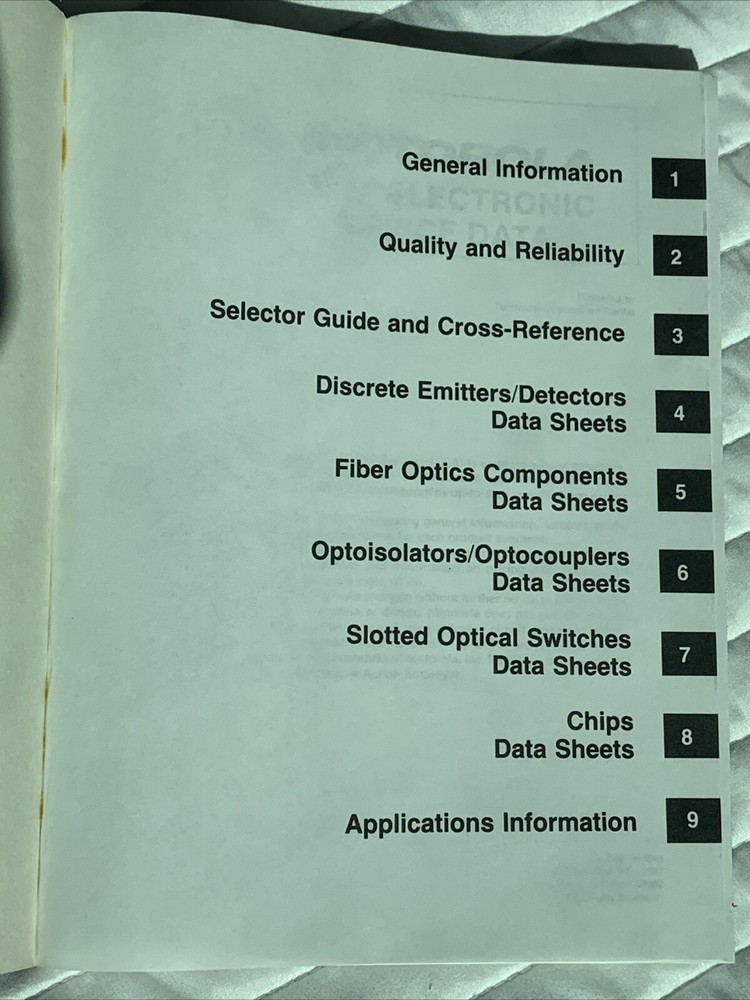 Vintage 1987 MOTOROLA Optoelectronics Device Data Rev 2
