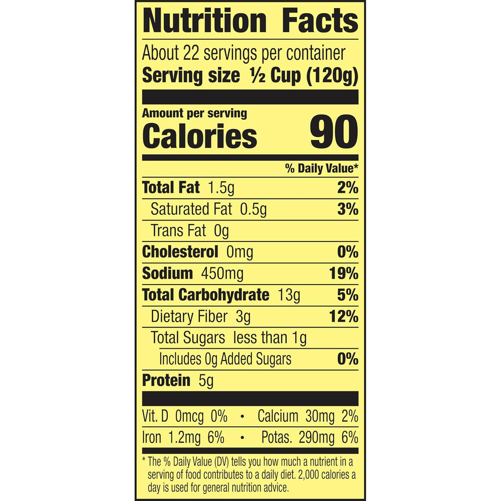 Traditional Refried Beans, 6 Cans, 96 Oz.