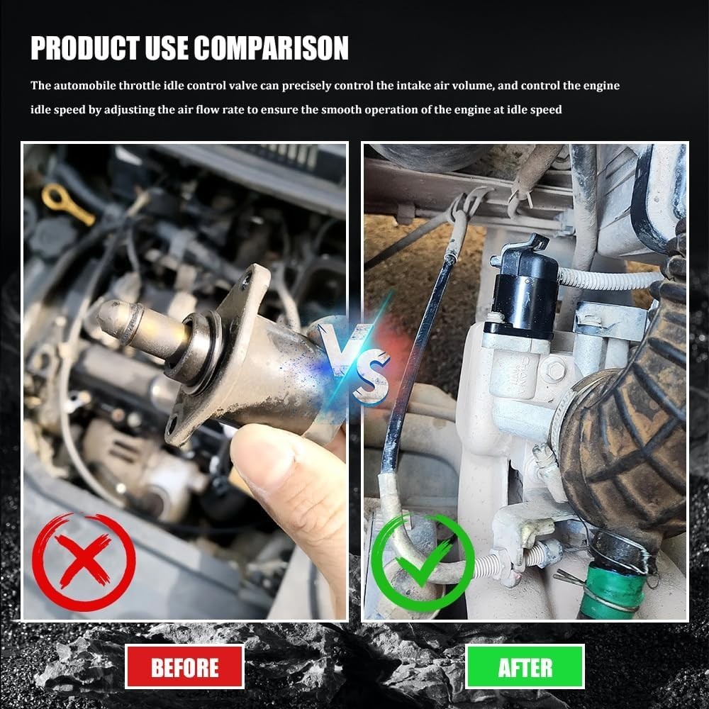 OEM IAC Idle Air Control Valve Sensor - Chrome Finish, Stable Engine Performance