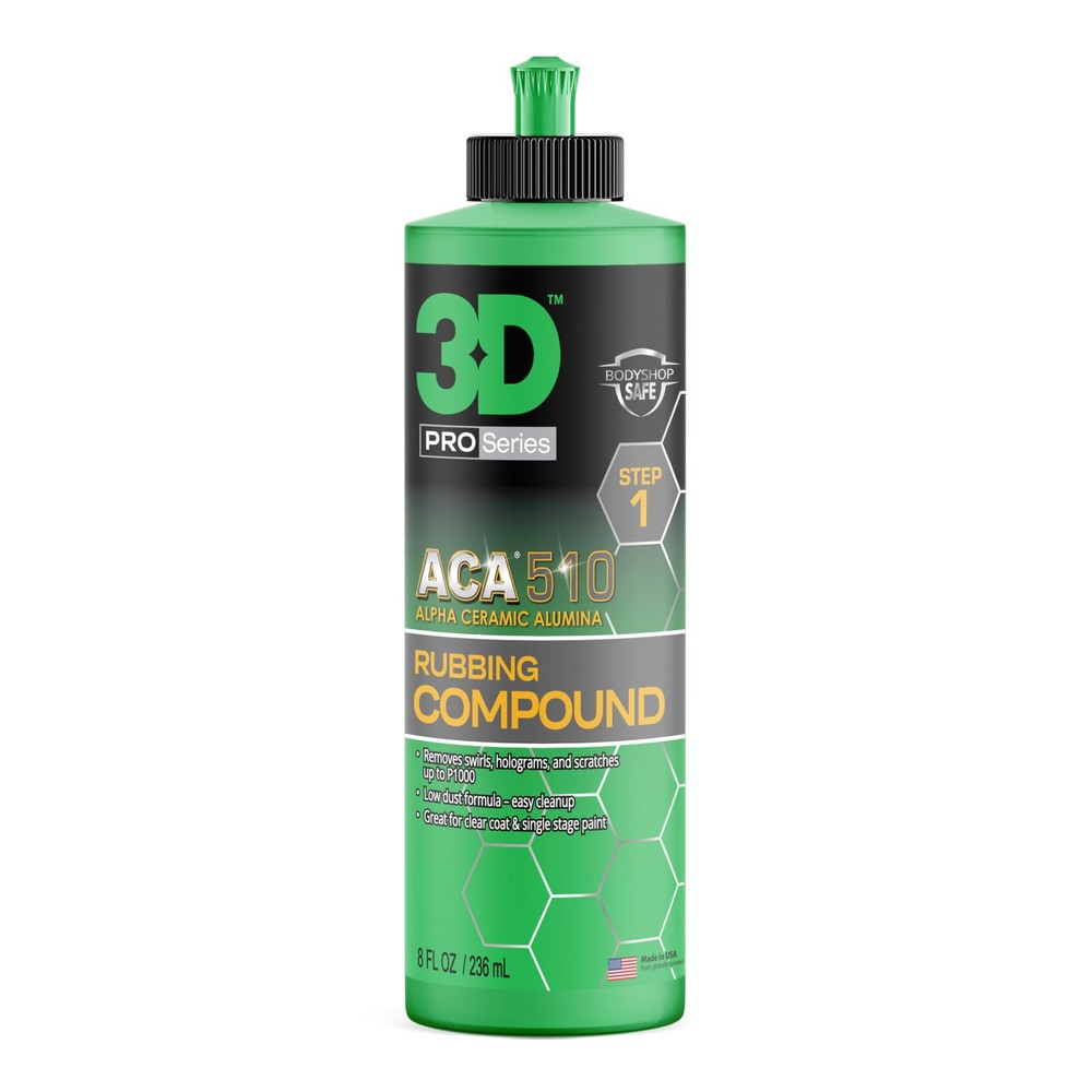 3D ACA 510 Rubbing Compound – Fast-Cutting Paint Correction Compound with