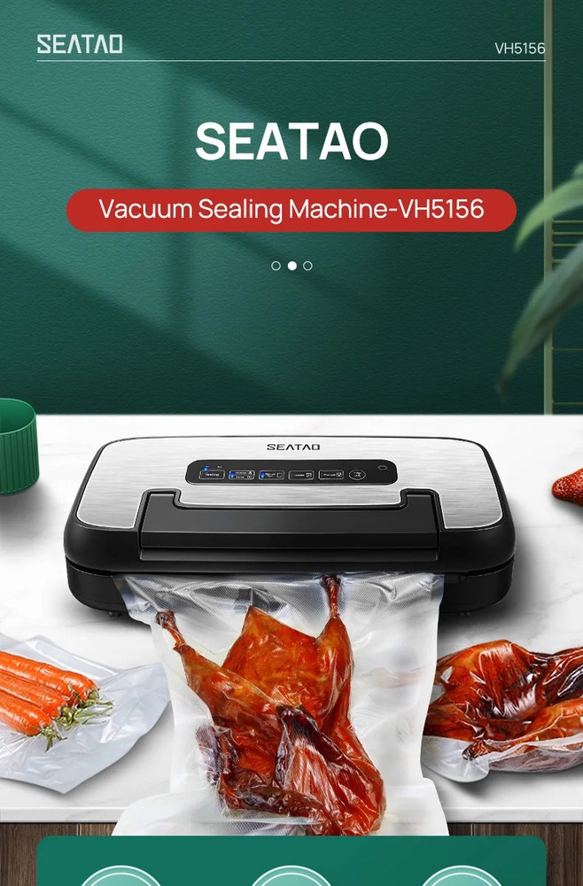 Vacuum Packing Machine Automatic Built-in Storage & Cutting Vacuums Sealer New