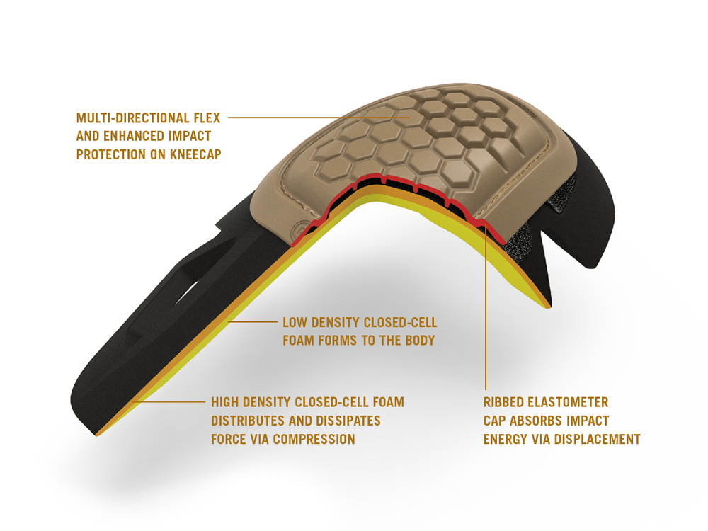 Crye Precision - AirFlex Impact Combat Knee Pads - Khaki Tan