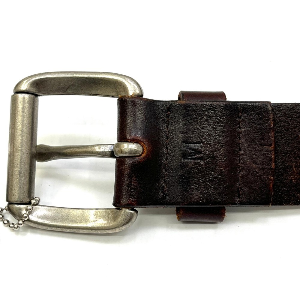 Htc 5 Row Pyramid Studs Belt Brown Size 36