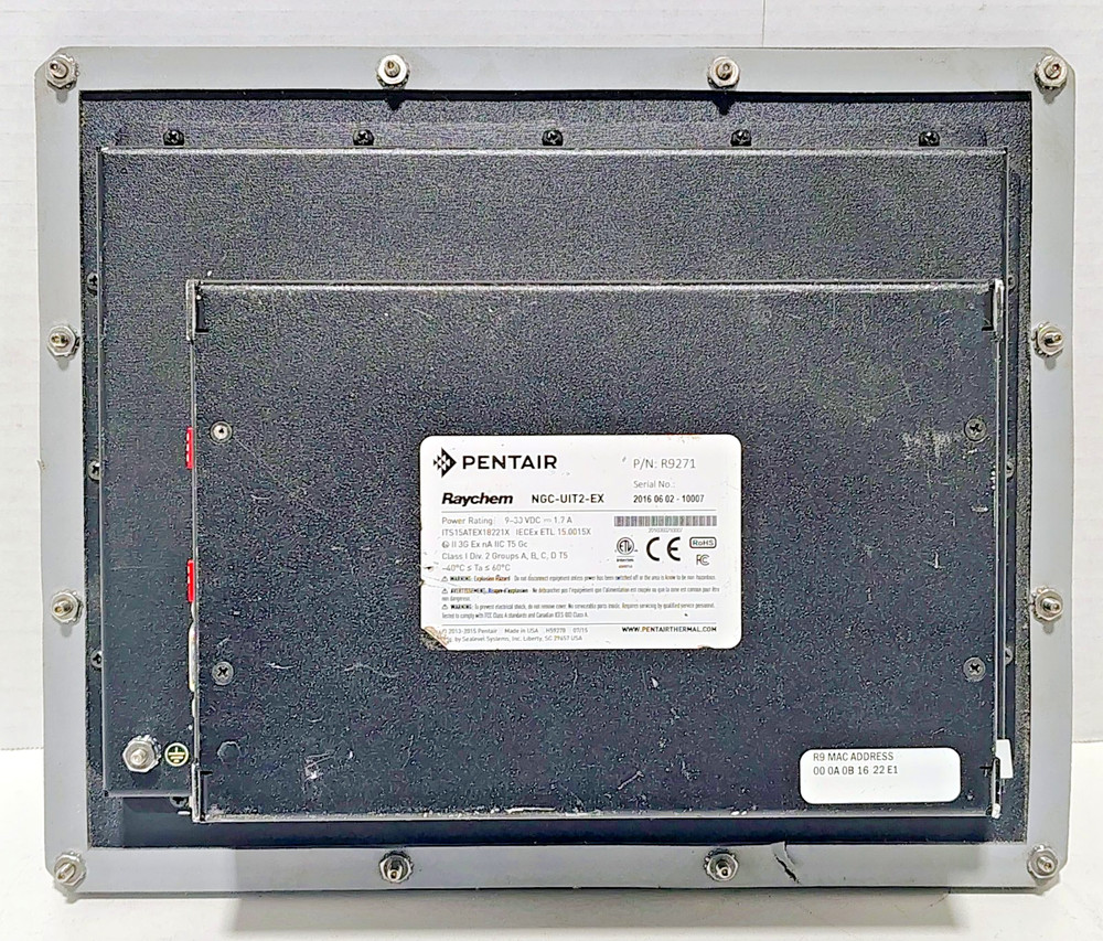 Pentair Raychem NGC-UIT2-EX Panal-Mounted Touchscreen Interface Terminal READ