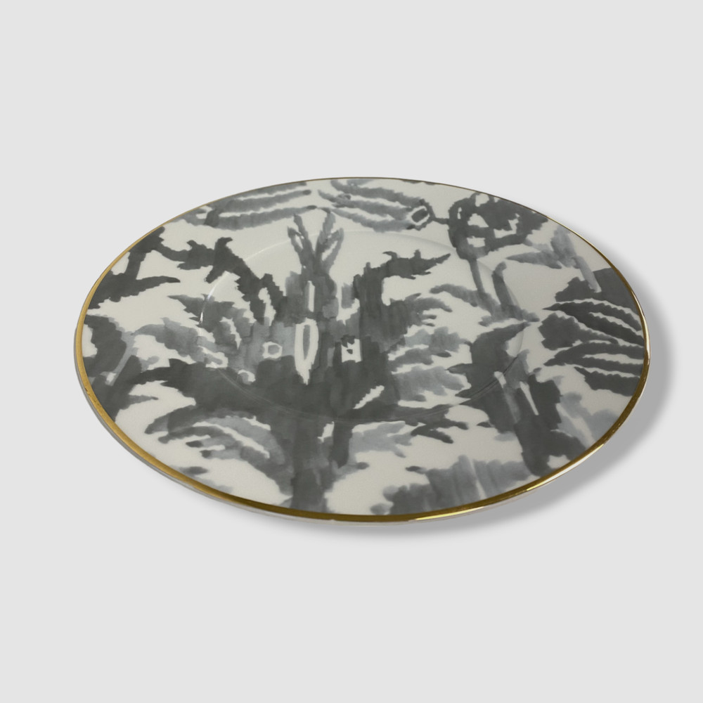 NEIMAN MARCUS Gray Seaport Salad Plate 8-Piece Set