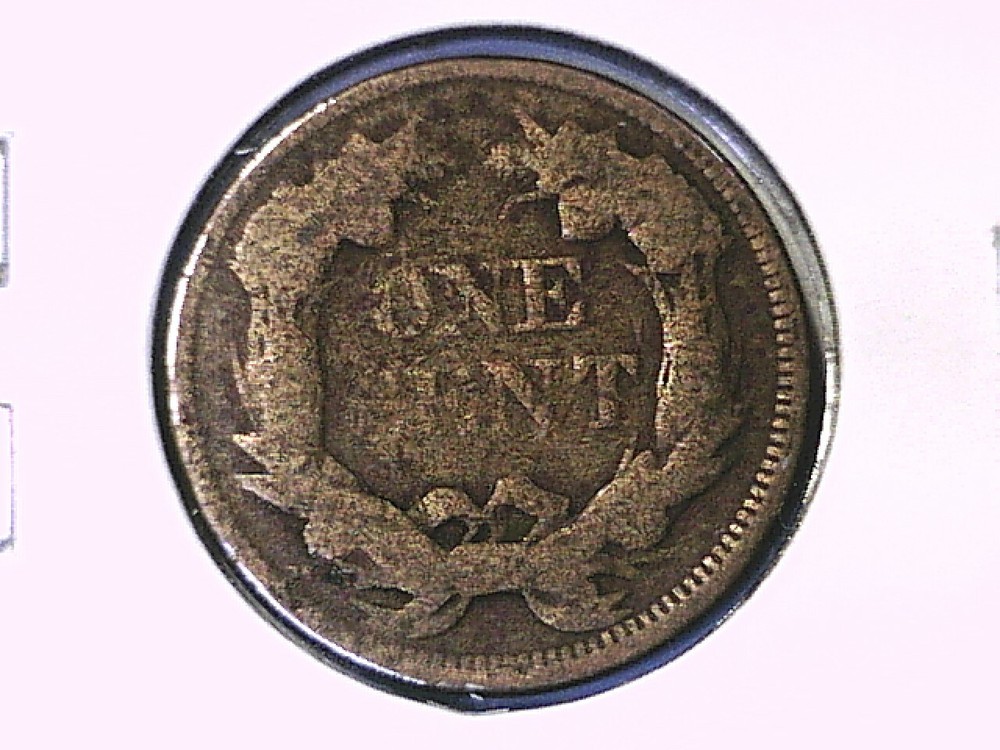 1857 Flying Eagle Cent Genuine Raw Ungraded 01005