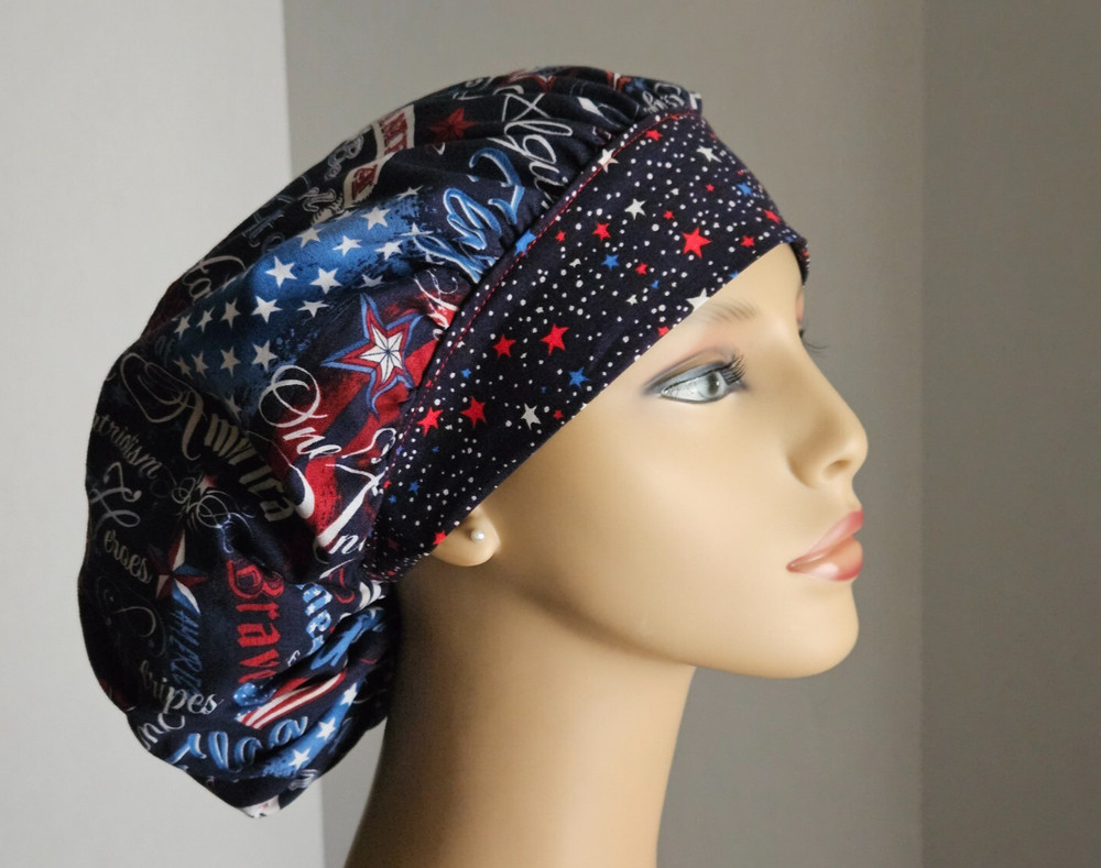 Bouffant Scrub Cap - Patriotic