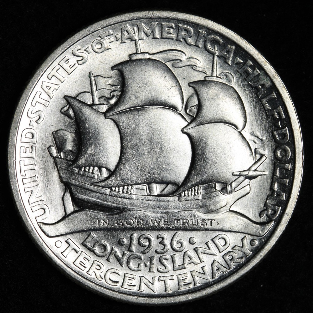 1936 Long Island Silver Half Dollar BU *UNCIRCULATED* MS E362 KQLM