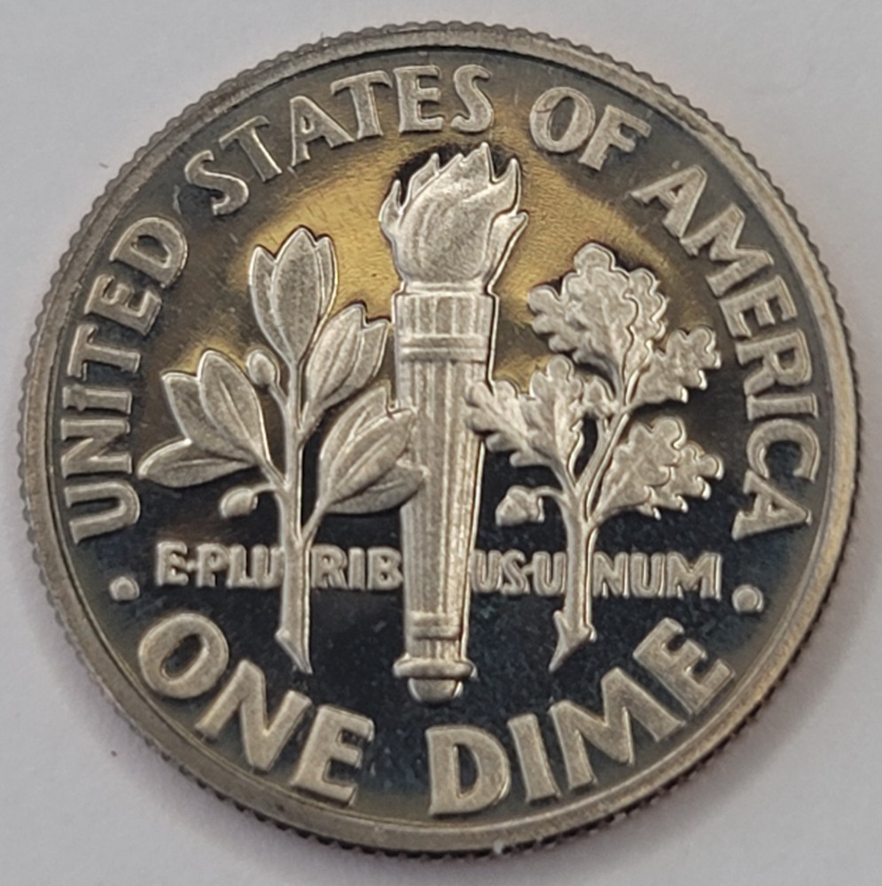 1989 S Gem Proof DCAM Roosevelt Dime - CN-Clad
