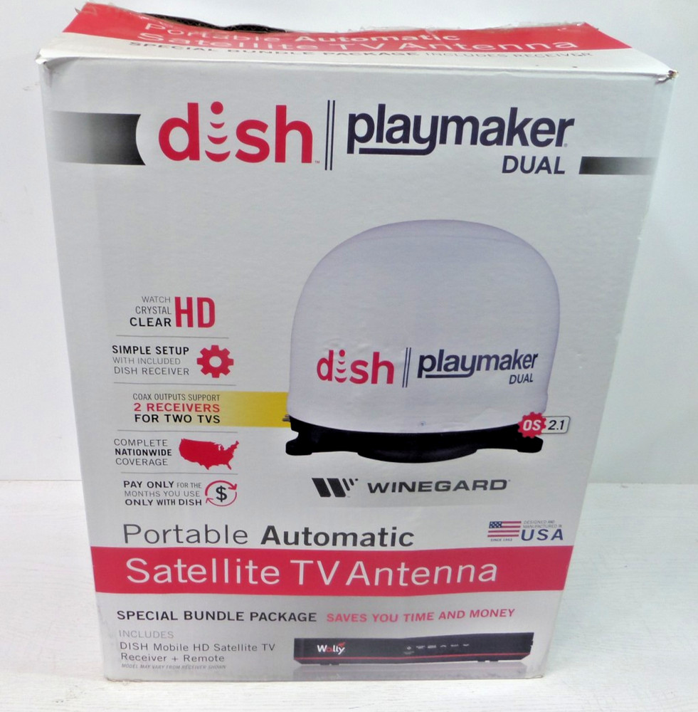 dish playmaker dual, portable satellite antenna receiver