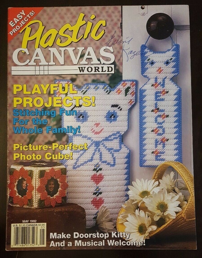 Plastic Canvas World May 1992 Playful Projects