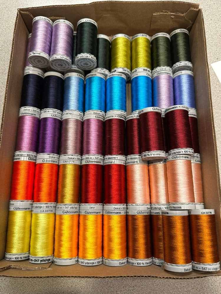 Gutermann Embroidery Thread 40wt Viscose Thread Spool 500M 547yds