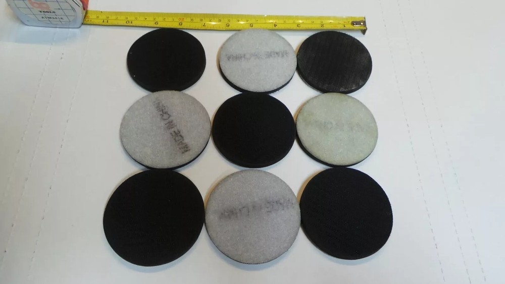 9 – 3" Foam Concrete Polishing Hook & Loop backed Riser Pads, 542870097