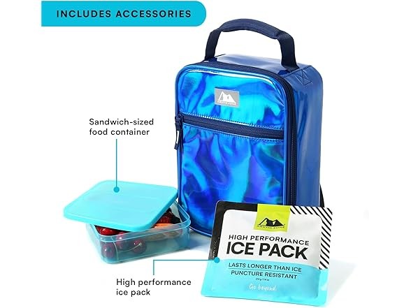 Arctic Zone Chrome Lunch Box Combo Midnight