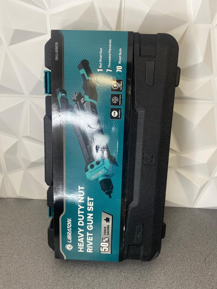 Rivet Nut Tool 16" Rivnut Tool Kit Hand Rivnut Gun 7PCS Auto Release Design