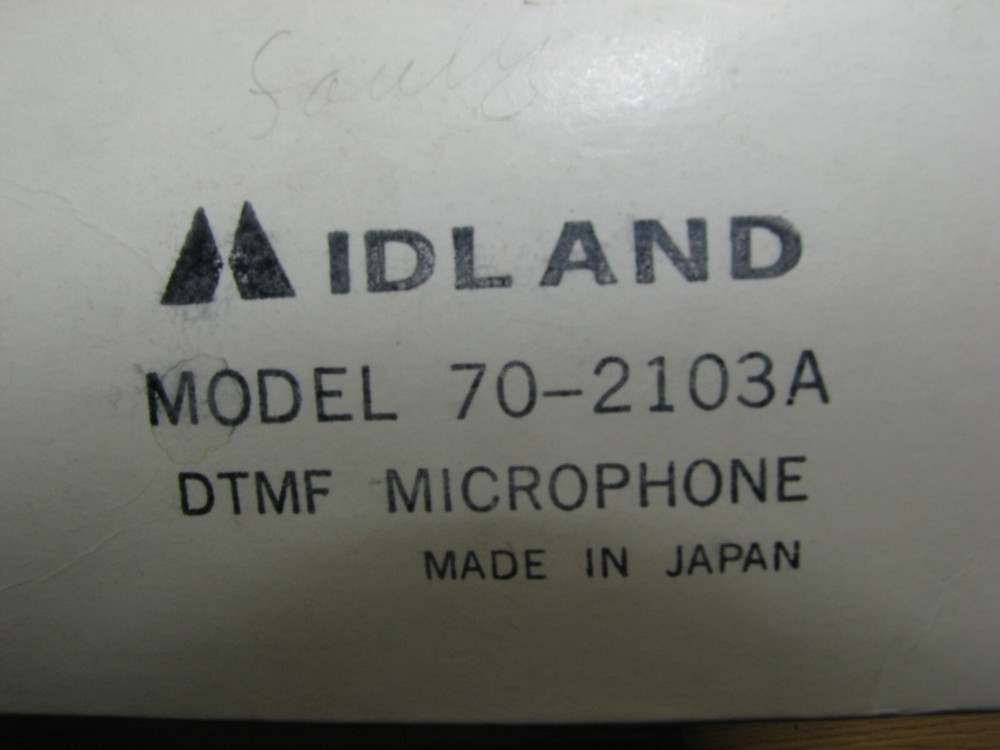 70 2103A Midland DTMF microphone