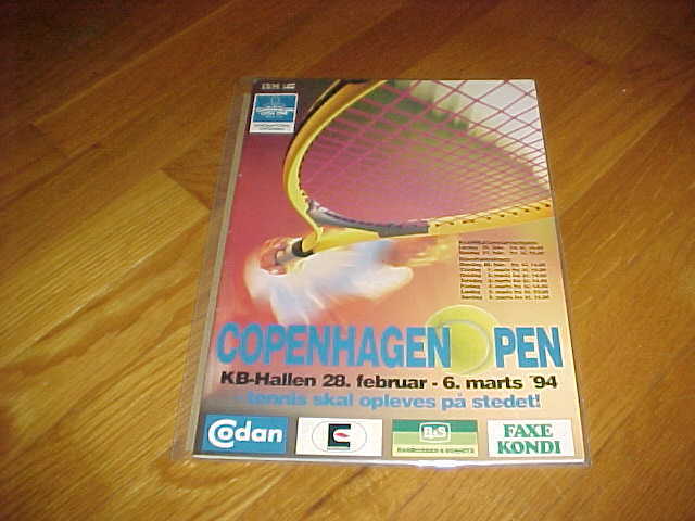 1994 Copenhagen Open Tennis Program