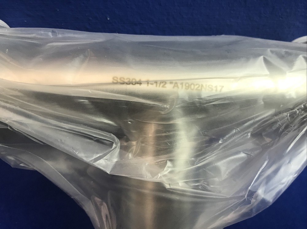 NEW 1-1/2" Sanitary Tri-Clamp Tee Fitting 304SS