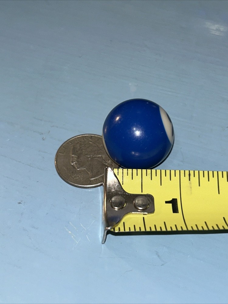 Replacement Mini Billiard Pool Ball Approx 1" Ball Number #2 Solid Blue