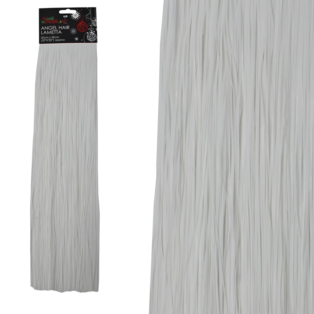 Widdle Wonderland Christmas Lametta Decorative Tinsel Strands White